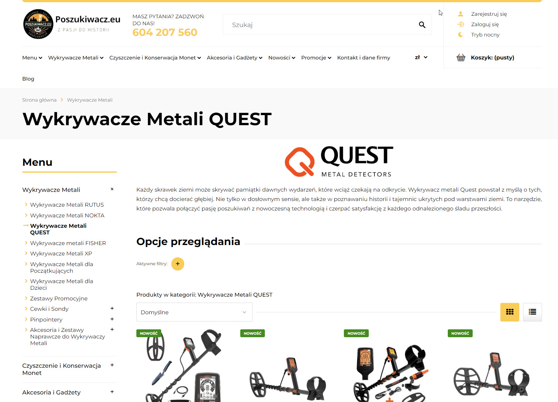 Wykrywacze metali Quest - dlaczego są tak popularne wśród początkujących?